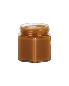 FRASCO VIDRIO CRISTAL.190CC HEXAGONAL (TAPA 63MM) SIN TAPA PACK *20UNID