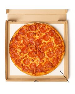 PAPEL SATINADO 25*25CM MONOLUCIDO (PARA CAJA PIZZA CHICA) *KG