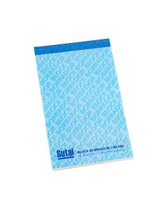 BORRADOR SUTAL 09*15CM ESQUELITA (80 HOJAS) *UNID