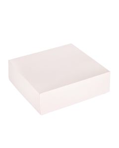 CAJA CARTULINA MEDORO TORTA BLANCA.(28*28*8.5CM) (CTGC001) *25UNID