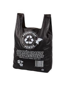 BOLSAS CAMISETA OXO DEGRADABLE NEGRA REFORZADA 40*50CM MAPSA *80UNID