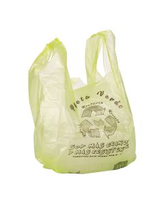 BOLSAS CAMISETA OXO DEGRADABLE VERDE REFORZADA 40*50CM MAPSA *80UNID