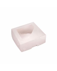CAJA CARTULINA CHO MULTIUSO IMPRESA GRIS PASTEL CON VISOR (26*26*10CM) *25UNID