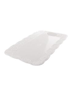 BANDEJA BLONDA PLASTICA RECTANGULAR BUDINERA (16*27CM) *UNID