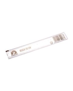 REGLA ESCOLAR PLASTICA EZCO 20CM (ACRILICO) *UNID