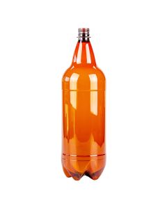 BOTELLA PLASTICO AMBAR CERVEZA.2000CC (SIN TAPA) *UNID