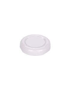 TAPA BOTELLA VIDRIO JUGO 38MM AXIAL BLANCA (METAL) PACK *20UNID