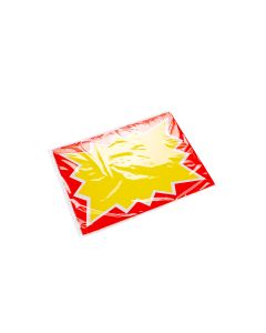 CARTEL PRECIOS ESTALLIDO.(25.5*20CM) (406) PAQ*10UNID