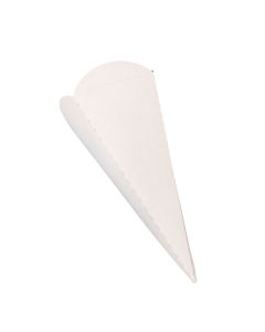 CONO PAPAS FRITAS CARTULINA BLANCA GRANDE BIOHZ (21.5*8.5CM) *800UNID