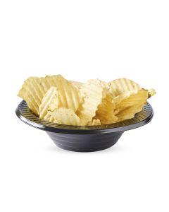 PLATOS DESCARTABLE HONDO NEGRO COPOBRAS 15CM (PRFB-015) *10UNID