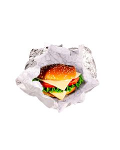 PAPEL FAST FOOD ALUMINIO PANALTERMICO 30*40CM NATURAL (160 HOJAS) *KG
