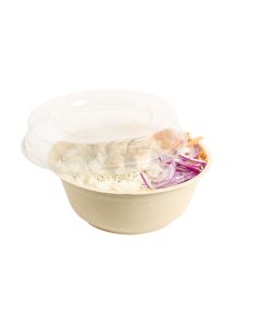 ENSALADERA REDONDA BAGAZO DE CAÑA BIO 960CC BEIGE (17.5*7CM) *100UNID.